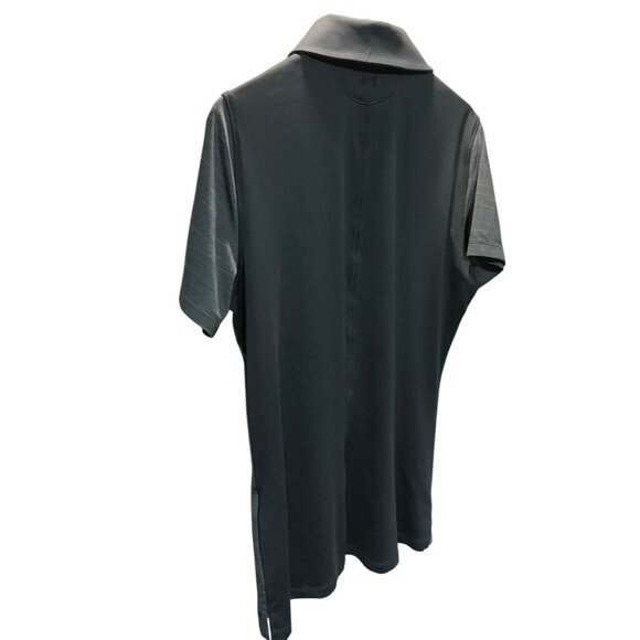 Under Armour Women's Medium Short Sleeve Golf Polo Shirt Gray Heat Gear - Picture 3 of 9